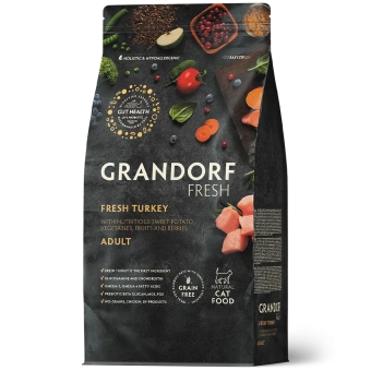 Grandorf fresh Сat 2кг свежее мясо Инд с бататом для кошек