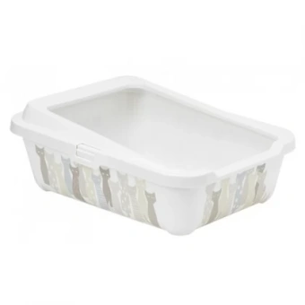 Moderna Luxurious туалет-лоток с бортом Hercules 51x39x19h см, черный (31011)