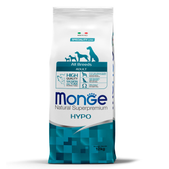 Monge Dog 12 кг(цена за 1кг) Speciality Hypo лосось и тунец для вз.соб. всех пор