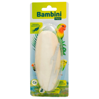 Лакомство Bambini Pets панцирь каракатицы для средних попугаев 13 см (34001)