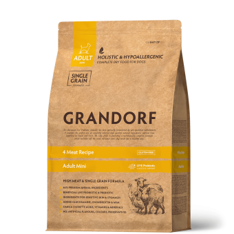 GRANDORF DOG 1кг 4 Meat PROBIOTIC MINI (4 мяса с пробиотиками для мини пород) 