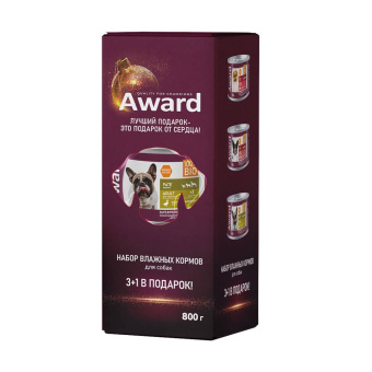 Award набор конс для собак 3+1 