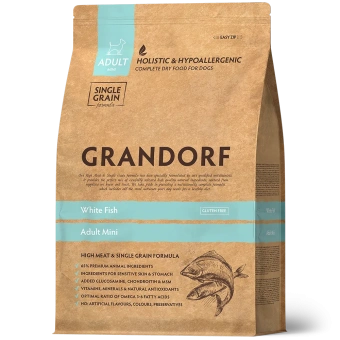 GRANDORF DOG White Fish MINI (белая рыба для собак мини пород) 1 кг.																				