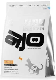 КОРМ AJO VET ДЛЯ КОШЕК ПРИ ХРОНИЧЕСКОЙ ПЕЧЕНОЧНОЙ НЕДОСТАТОЧНОСТИ 24*1 400г