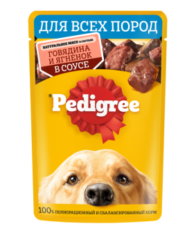 Педигри пауч д.вз.соб гов/ягн 28*85г, 10227021