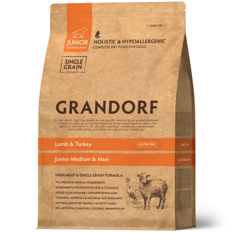 GRANDORF DOG 1кг Lamb Turkey Junior(ягненок с индей для юниор)