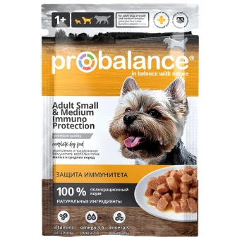 PROBALANCE IMMUNO PROTECTION ПАУЧ Д/СОБАК МАЛЫХ И СРЕДНИХ ПОРОД 85г 02РВ271