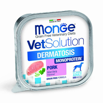 Диетический корм Monge VetSolution Dog Dermatosis Дерматозис для собак при заболеваниях кожи 150 г (35026)