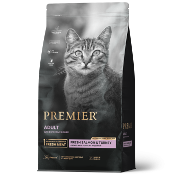 Premier CAT 8кг (цена за 1 кг) Лосось с Инд salmon turkey 