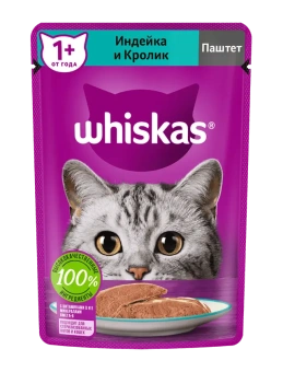 Виск паштет индейка/кролик 24*75г, 10233494