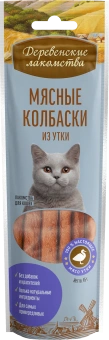 Дерев лак для кошек МЯСНЫЕ КОЛБАСКИ ИЗ УТКИ