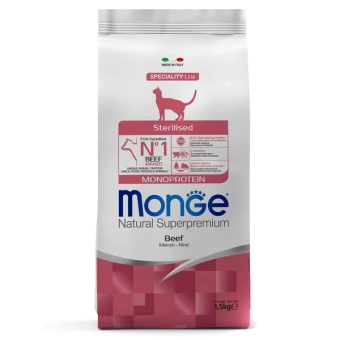 Monge Cat 1,5 кг Monoprotein Sterilised Beef стерил кошек с говядиной 