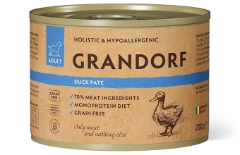 Консервы для собак грандорф паштет из утки 200 г