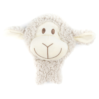 Игрушка AROMADOG Senior для собак Овечка BIG HEAD 18 см с пищалкой, серая (34001)