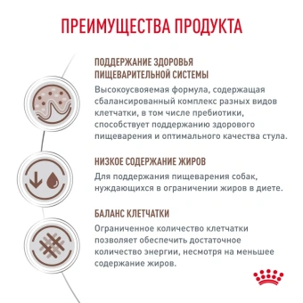 Гастроинтестинал Лоу Фэт смол дог 1 кг
