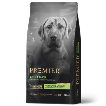 Premier Dog Цена за 1 кг (10кг) LambTurkey ADULT Maxi (Свежее мясо ягненка с индейкой для собак крупных пород)							