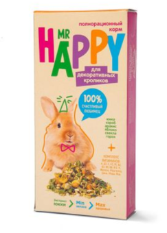 Корм MR HAPPY сухой для декоративных кроликов 400 г